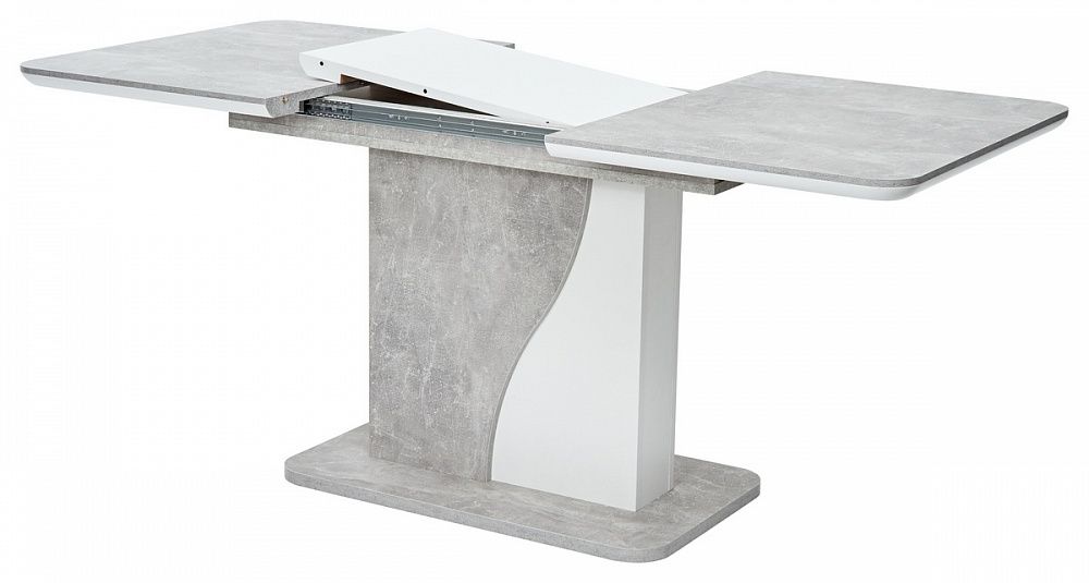 стол sirius бетон белый 120