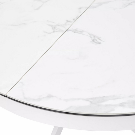 Стол trento 120 high gloss statuario белый мрамор